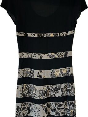 Kenzo Black Dress with Red Jungle Logo. US size 6 - 8